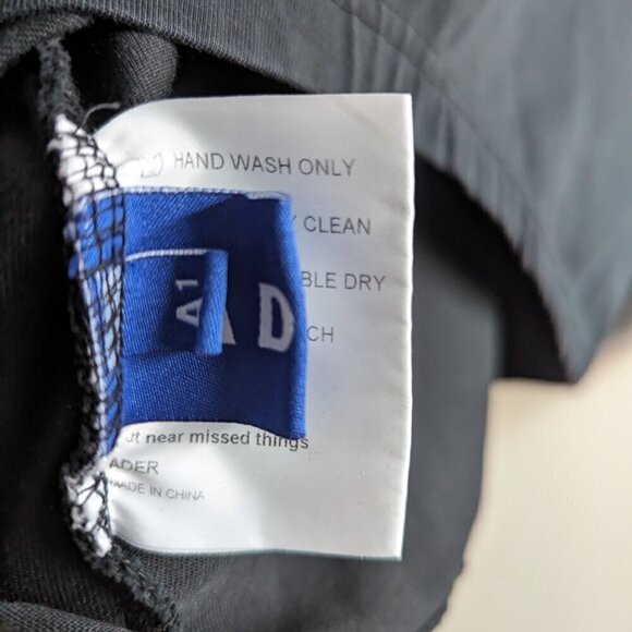 ADER error Black Stitched Logo Long Sleeve T-Shirt - Picture 8 of 9